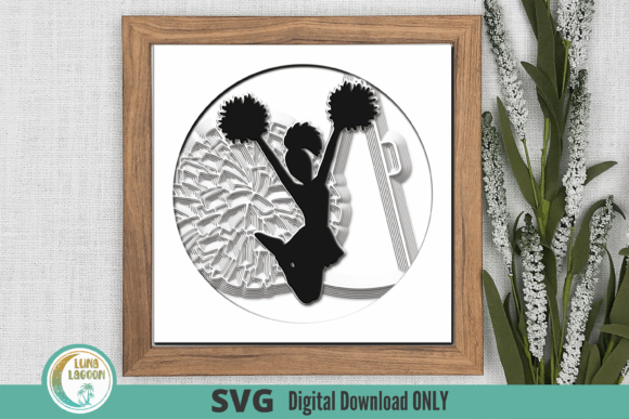 3D Cheerleader SVG for Shadow Boxes: A Seller Review
