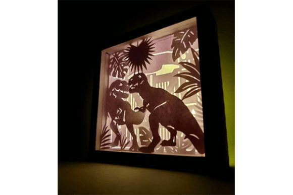 3D SVG Review: T-Rex Shadow Boxes for Branding