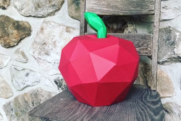 Apple Paper Sculpture: 3D SVG Objects Review