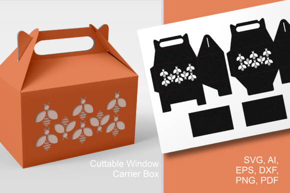 Bees Patterned Gable Box: 3D SVG Shapes Review