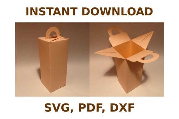 Beverage Box Template: 3D SVG Shapes for Crafters