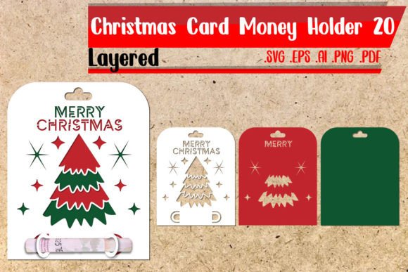 Christmas Card Money Holder 3D SVG Review