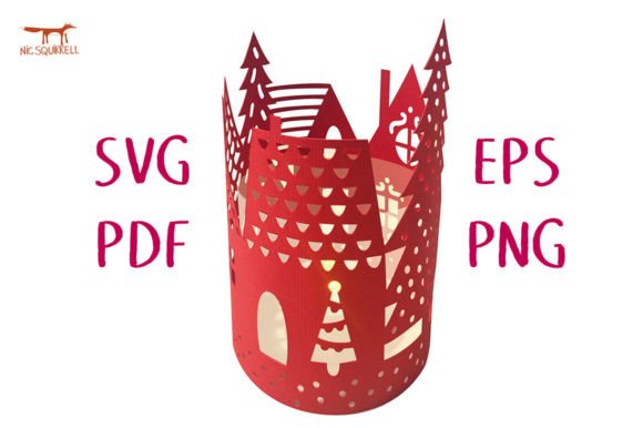 Christmas Village Papercut Lantern 3D SVG Review