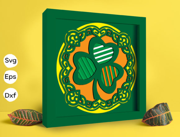Clover Papercut Light Box: 3D SVG for Shadow Boxes