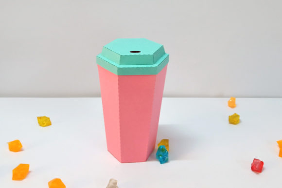 Coffee Mug Favor Box 3D SVG for Home Décor