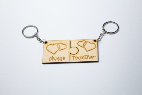 Couple Keychain 3D SVG for Holidays & Gifts
