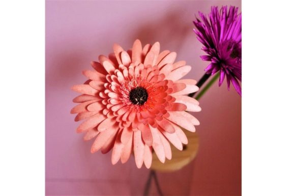 Dubble Gerbera 3D SVG for Paper Flowers