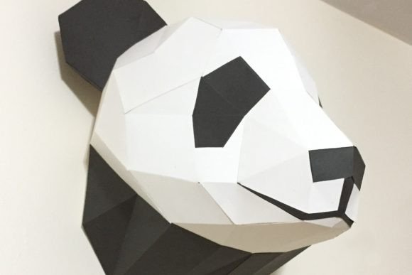 Panda Head Paper Sculpture: An Embroidery Review
