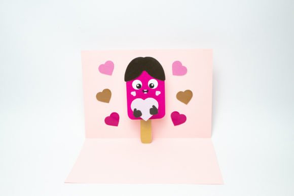 Pop-up Card - Ice Lolly: 3D SVG for Greeting Cards
