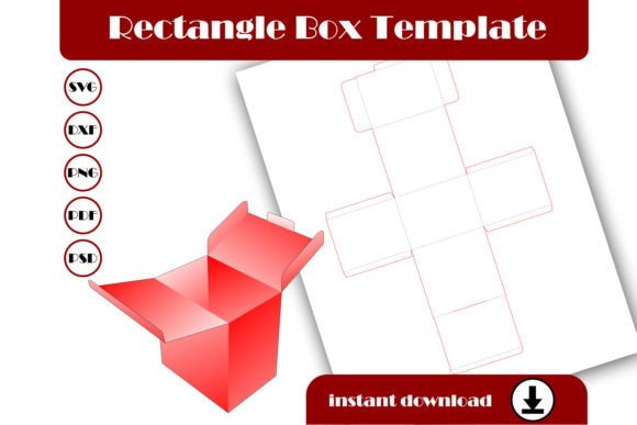 Rectangle Gift Box Template: 3D SVG Shapes Review