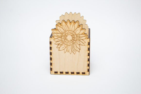 Sunflower Candle Holder 3D SVG for Home Décor