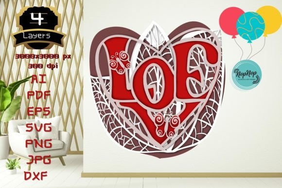 Valentine Sweet Heart V.1: 3D SVG Shapes Review